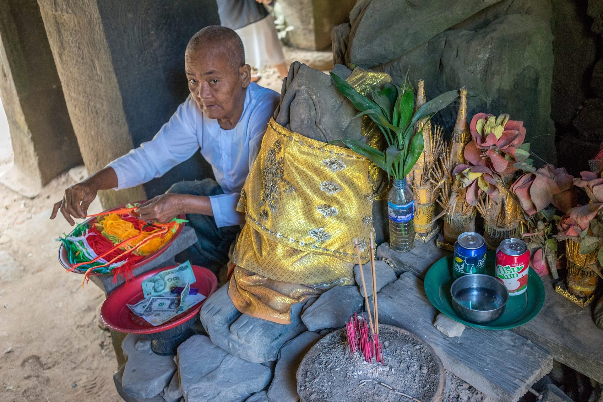 Incense seller - Cambodia Travel Photography Grant Horst